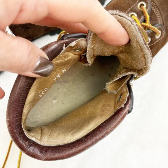 The Alps by Fabiano Womens Hiking Boots Lace Up Suede Mountaineering Size 7.5 - Picture 10 of 11